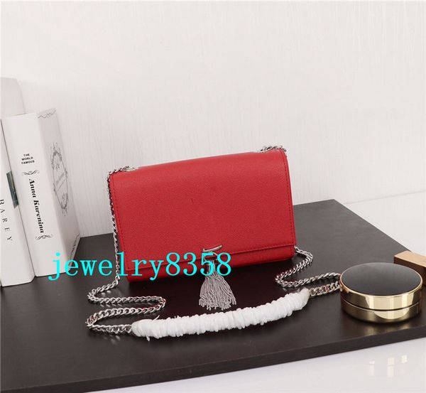 

caviar designer bags simple retro atmosphere chain pack elegant understated shoulder bag tassels messenger bag with box 3 colors