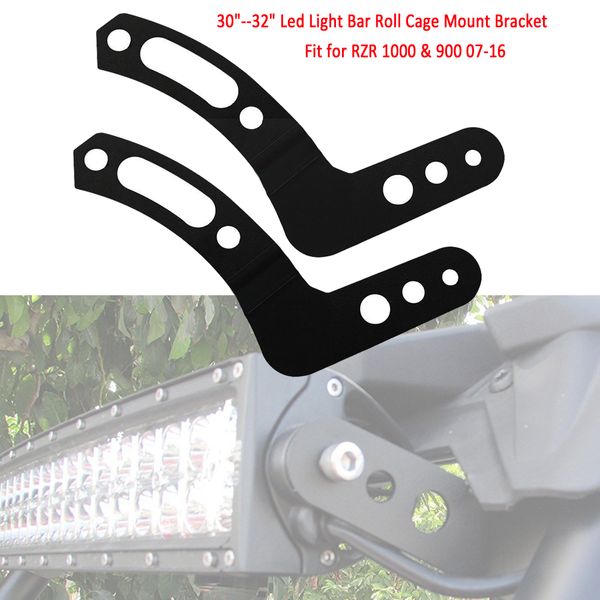 

2pcs ролл клетка кронштейн монтажными кронштейнами, пригодный для 30 "-32" led light bar 07-16 polaris rzr 1000 am