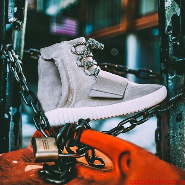 

designer shoes kanye west 750 boots mens glow dark light grey triple black high ankle sport shoes womens sneaker skateboard shoes 04