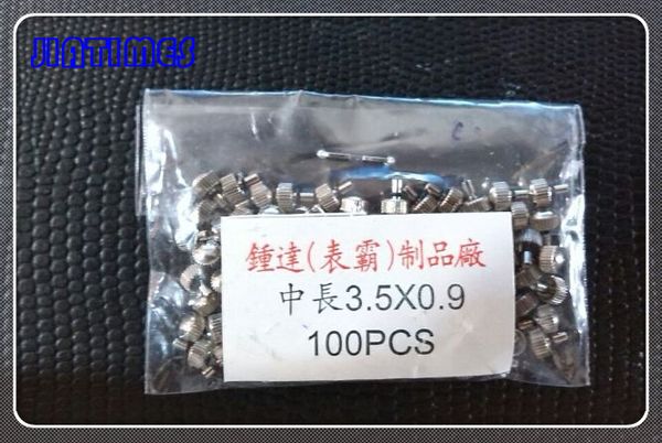 

100pcs 0.9*3.5mm stainless steel watch crown for watch repair