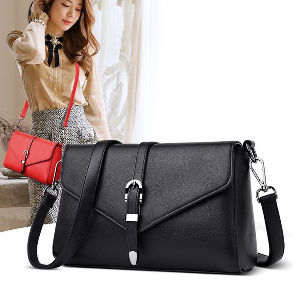 

middle-aged women's bag 2020 new korean version of the messenger bag soft leather trend ladies shoulder