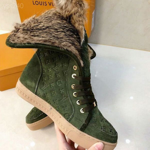

snow boots female fashionable leisure luxury short tube thick bottom plus velvet winter thick fur lace-up short boots cotton shoes, Black