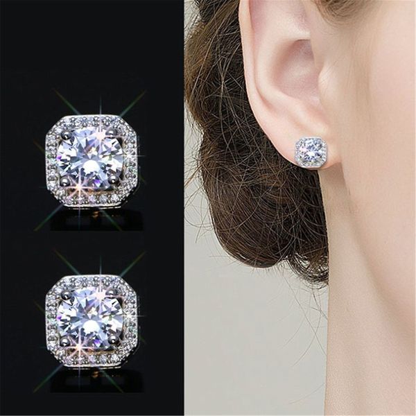 

Luxury Classic Hot Fashion Jewelry Square Earrings with Crystal Zircon Highend Wedding Jewelry Earrings in 2019