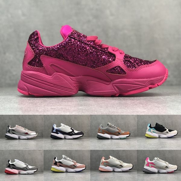 

new falcon w pink womens running shoes dad shoes for women falcons designer sports sneakers originals jogging outdoor trainers size 36-40