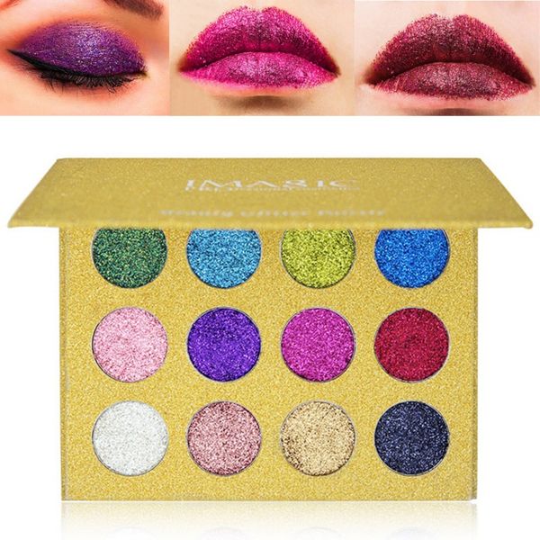 

12 color glitter fashion eye shadow palette long-lasting waterproof eye makeup palette for beginner shadow
