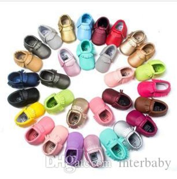 

baby moccasins shoes kids soft sole bowknot shoe pu leather first walker newborn matte texture tassels shoes toddler color shoes ltyp184