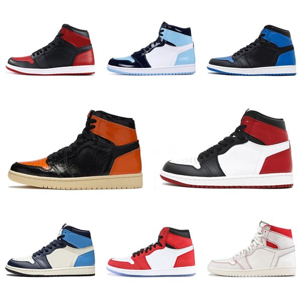

2020 jumpman 1 nc mens basketball shoes high pine green black shattered backboard 1s designer sneakers unc patent chicago bloodline tra#427