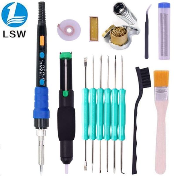 

yihua 928d esd thermostatic soldering iron with button temperature adjustable digital soldering iron 220v 110v for