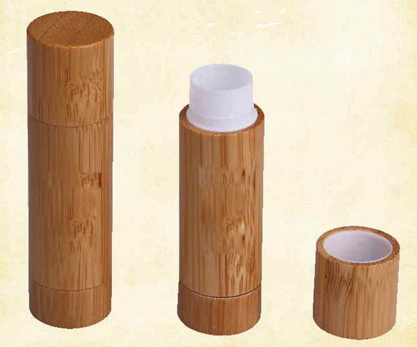 

lip gross container 5g bamboo empty lipstick tube container lip balm tubesstorage cases bamboo lipstick tube