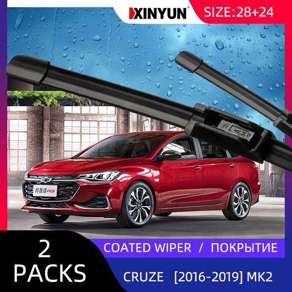 

coated wiper front wiper blades for cruze 2 2016 2017 2018 2019 windshield windscreen front window 28"+24