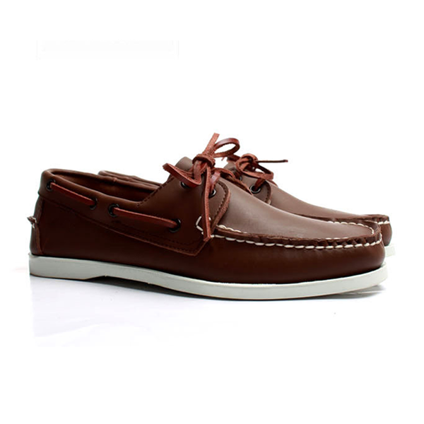 

2019 good quality england leather men's casual boat shoes, Black