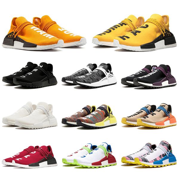 

with socks ale blank canvas human race men women running shoes hu pharrell williams nerd black yellow equality red white sports sneakers, White;red