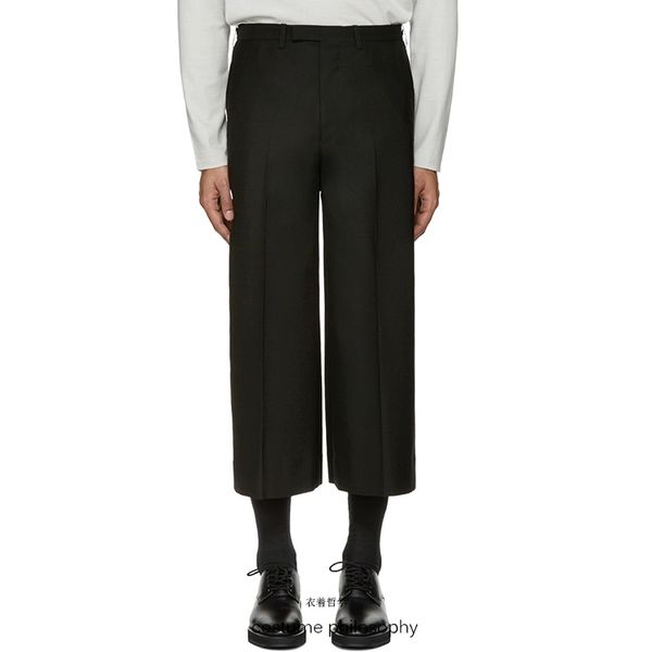 

new 27-44 2018 men's clothing gd hair stylist fashion catwalk street straight pants wide leg pants plus size costumes, Black