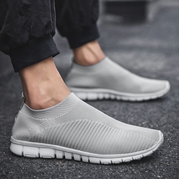 

big size 35-47 light socks runing shoes for men and women breathable mesh sock sneaker soft eva sole sport shoes