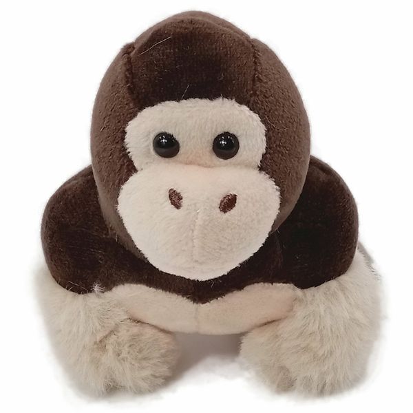 

10см чучела животных плюшевые игрушки небольшой кулон детские игрушки мини мультфильм gorilla кукол брелки день рождения рождественский пода
