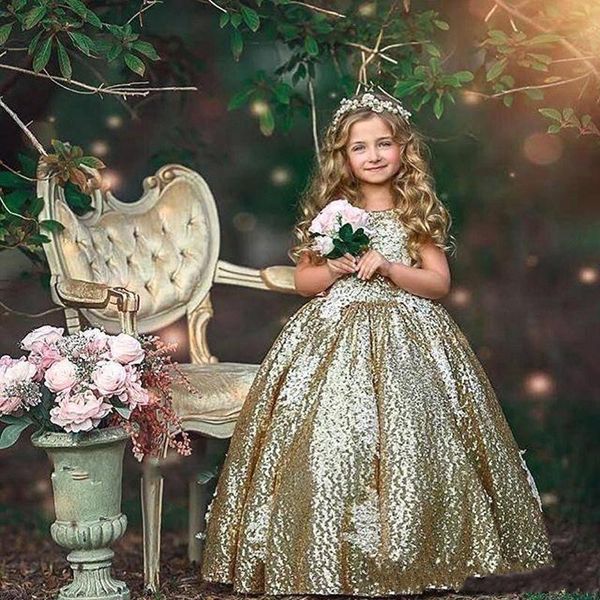 

2019 золото пухлые девушки театрализованные платья блестками бант створки прекрасные платья для девочек-цветочниц дети торжественная одежда, White;red