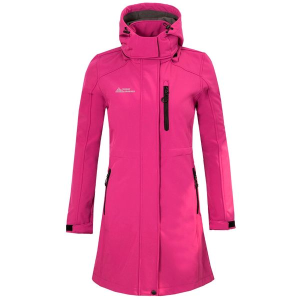 

autumn winter new women outdoor sports long soft shell stormcoat leisure windbreaker mountaineering camping cycling fishing clo, Blue;black