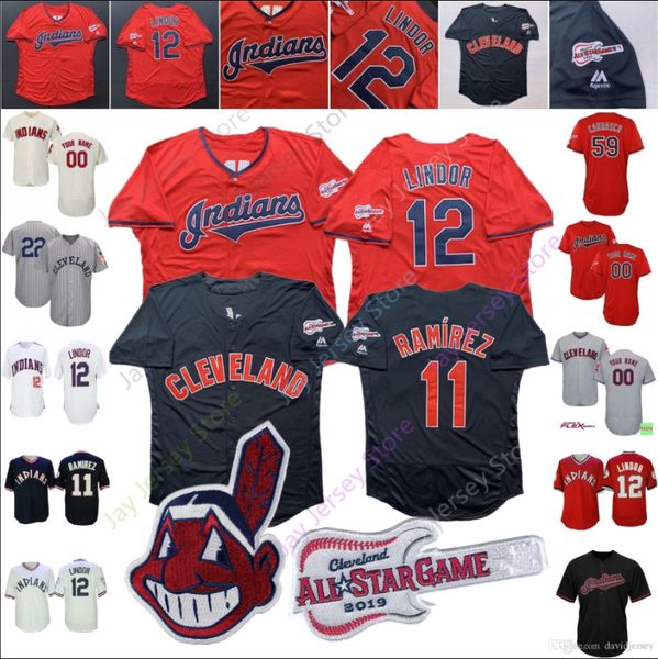 

Cleveland Custom Indians Jersey Greg Allen Leonys Martin Jake Bauers Max Moroff Kevin Plawecki Eric Haase Roberto Perez Stamets Yu Cheap