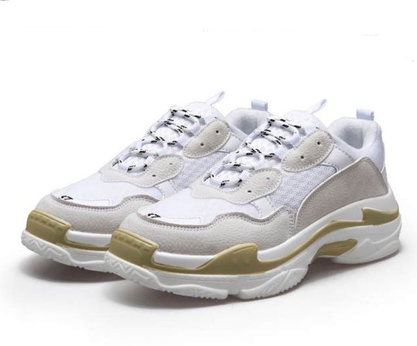 

2019 designer shoes triple s for men women sneakers pairs 17fw black white red pink mens trainers fashion casual dad shoe increasing sneaker