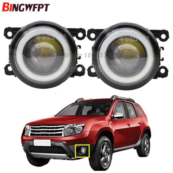 2 pz/paia (Sinistra + Destra) Angel Eye car-styling Fendinebbia Luci A LED Per Renault Duster Chiuso fuoristrada 2012-2015