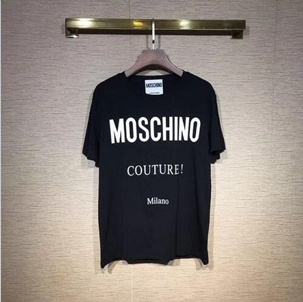 

2019 новое лето письмо печати футболка мужская футболка хлопок медведь письмо печатный топ тис с коротким рукавом повседневная рубашка фирме, White;black