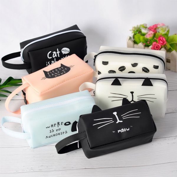 

fashion big pencil case silica gel cute school supplies stationery gift school cute pencil box pencilcase bag