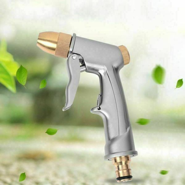 

1pcs high pressure water spray gun brass nozzle garden hose pipe lawn car wash cleaning sprinkle tool
