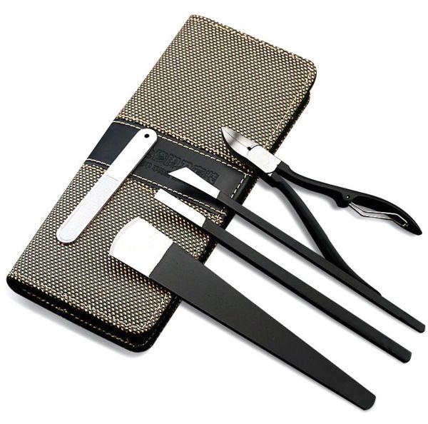 

nail manicure tool stainless steel kit nail scissors nail art clipper pedicure scissor tweezer knife ear pick mnicure 8pcs/set