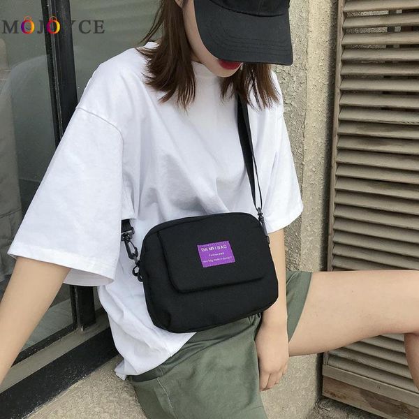 

simple small canvas shoulder bag for female messenger handbags women casual crossbody bag