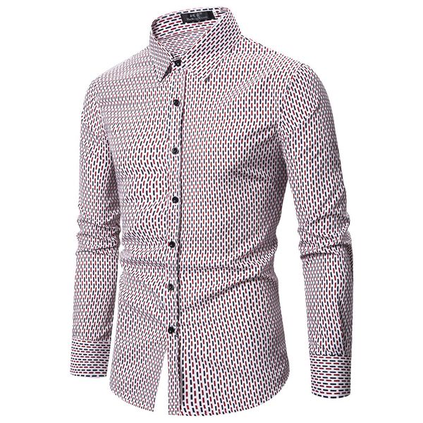 

legible casual social formal shirt men long sleeve shirt business slim office male cotton mens dress shirts white, White;black