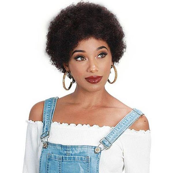 New Arrival Afro Short Curly Wig African Ameri Soft Brazilian Hair