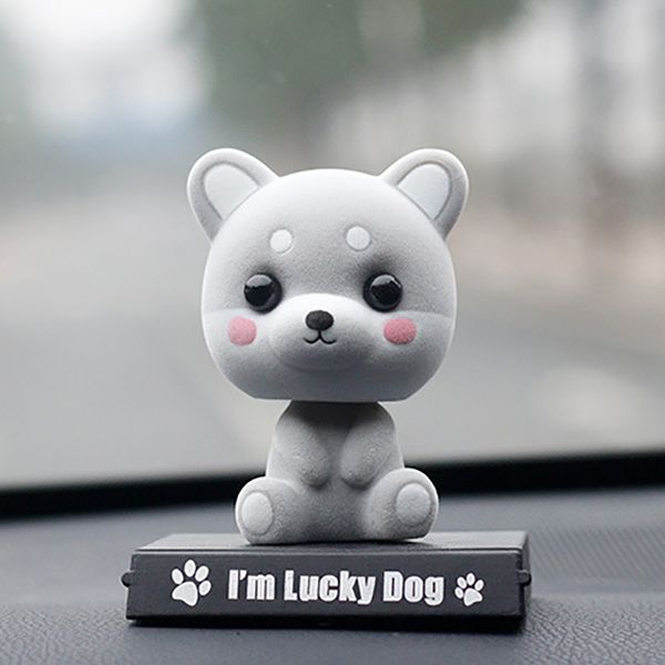 

car dashboard decor toys puppy bobblehead nodding dog cartoon wobble shaking head dolls auto decor interior car ornaments gifts
