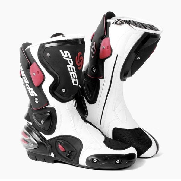 

motorcycle boots feet protection high-speed pro-biker speed racing boot microfiber men's botas moto motorbike race boots