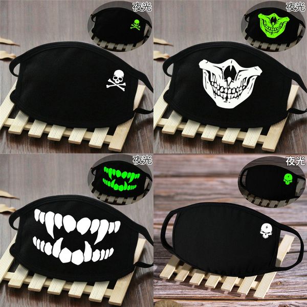 

funny pet gift mask face cover glow in the dark skull smile purge skeleton mask hairclippersstore corgb