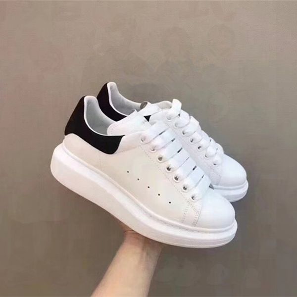 

new season designer shoe fashion luxury women shoes men's leather lace up platform oversized sole sneakers white black casual shoes t01