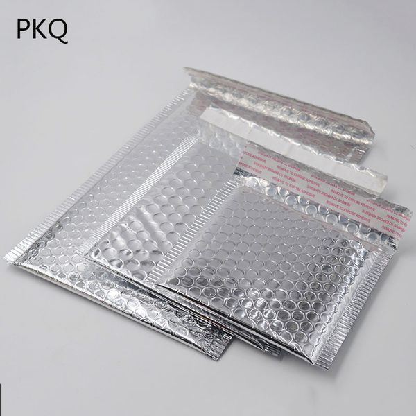 

5pcs small mailing envelope bag packaging shipping bags silver aluminum foil bubble envelope bags gift bag packing wrap 11/8