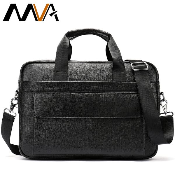 

messenger bag men leather men briefcase genuine leather 14"lapcase attache portfolio business briefcase handbag shoulder bag