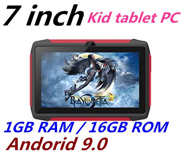 

dhl kid tablet pc q98 quad core 7 inch 1024*600 hd screen android 9.0 allwinner a50 real 1gb ram 16gb q8 with bluetooth wifi