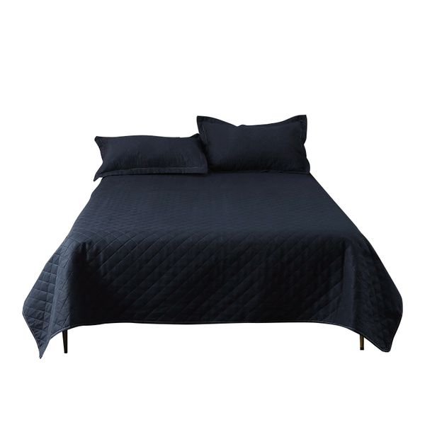 

bed cover three-piece set comfortable solid color quilted bed cover three-piece blanket blanket 227