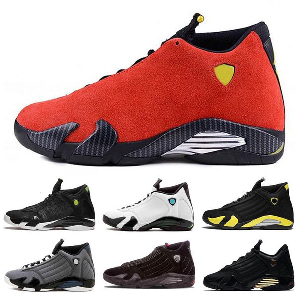 

new jumpman 14 14s mens kids basketball shoes sand dmp last sindiglo thunder red suede oxidized candy cane men sports sneakers designer, Black