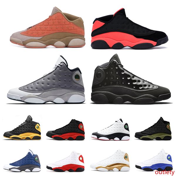 

13 13s men mens basketball shoes atmosphere grey clot sepia stone bred chicago xii altitude dmp sneakers size 7-13 dancego