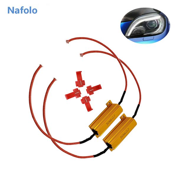 

10 pcs 50w 6 ohm r load resistor fix led bulb fast hyper flash turn signal blink