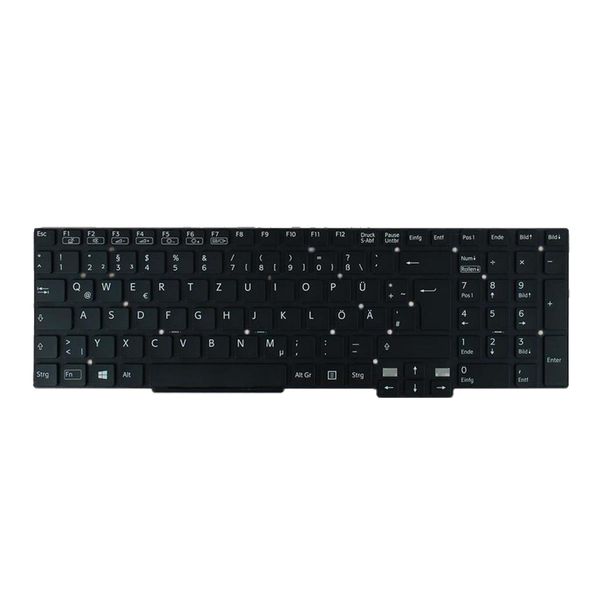 

german layout keyobard with backlit frameless for vaio svt15 laptop