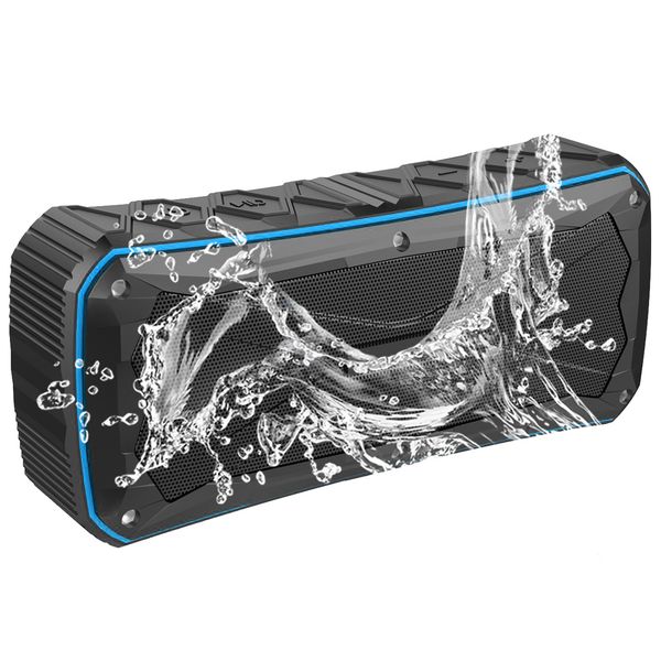 

waterproof sport bluetooth speaker with 4500mah dual 8w output power bank function subwoofers portable wireless speaker