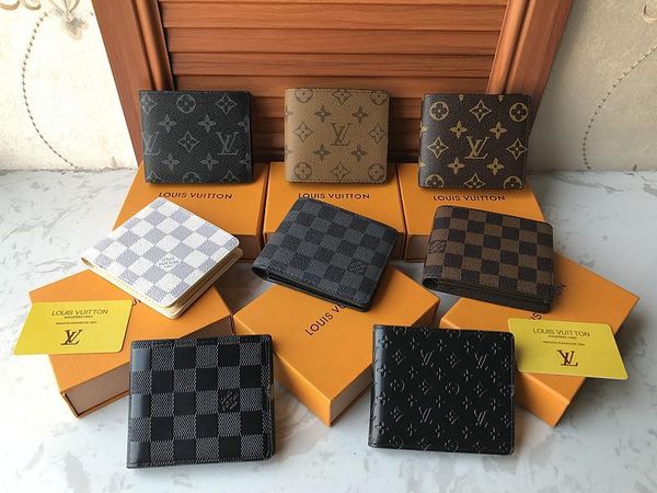 

188 louis vuitton multiple wallet men 100% leather bags michael luxury purse fashion handbags women tote clutch satchel sac bag, Red;black