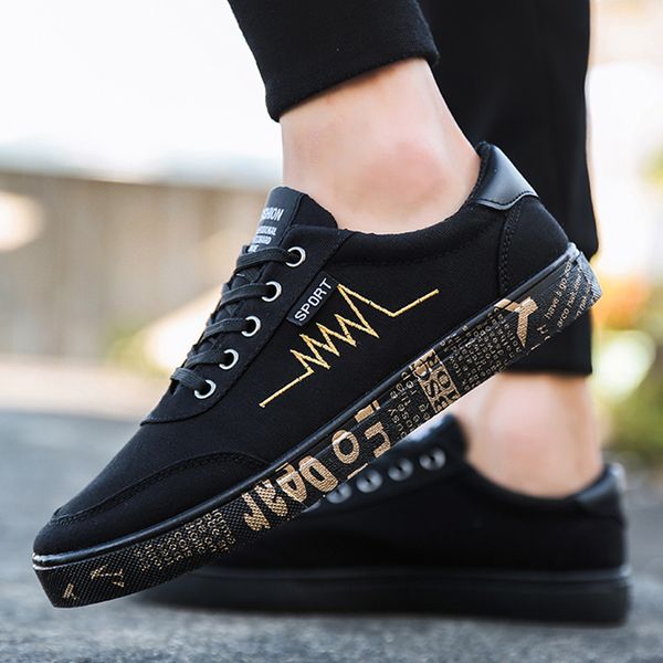

men shoes spring men casual shoes comfort canvas fashion sneakers male sneakers trainers light espadrilles, Black