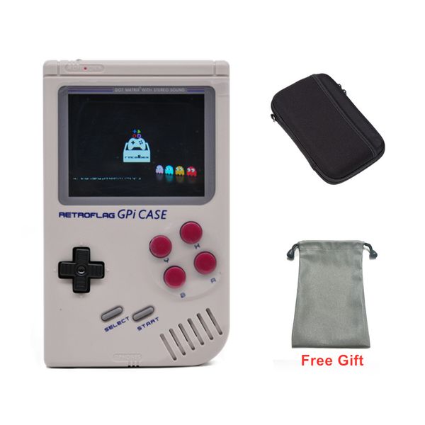 

2019 retroflag gpi case for raspberry pi zero or zero w with safe shutdown gpi game console supports pre-install 6000 games