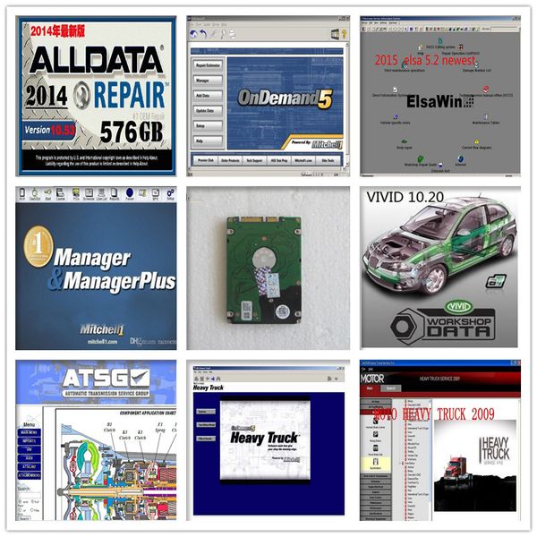 

2019 built-in hard disk 1.5tb hdd win7 system 24in1 auto repair alldata software v10.53+mitchell on demand 5 ready to use