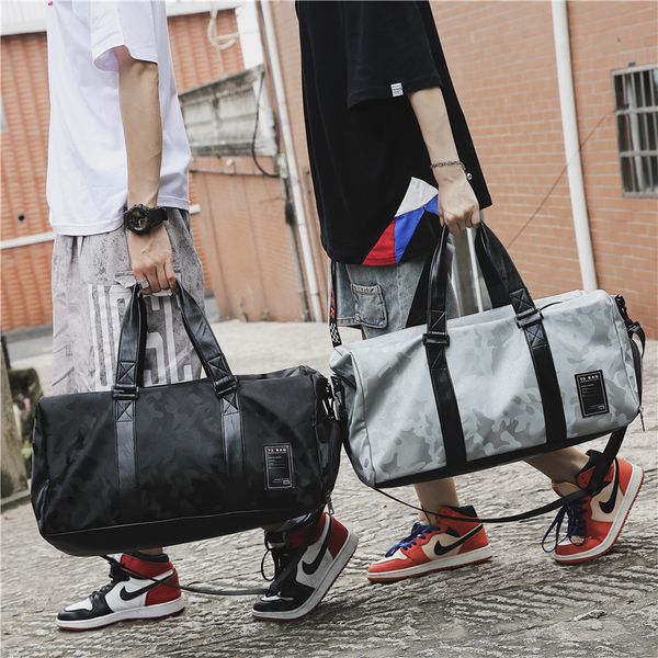 

duffel bags 2021 short-distance ladies travel bag female pu large-capacity luggage waterproof sports fitness men's trend