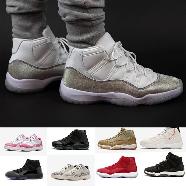

metallic silver 11 basketball shoes cap and gown platinum tint concord 45 gym red chicago 11s xi men basketball shoes sneakers sports shoes